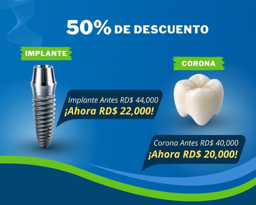 Implantes dentales con 50% de descuento - Credent RD